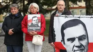 Białystok. Akcja solidarnościowa w z Andrzejem Poczobutem