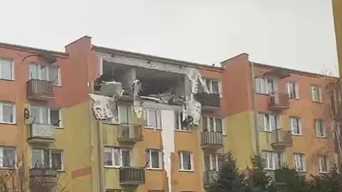 Wybuch wyrwał ścianę w całym mieszkaniu