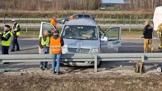 Wypadek na trasie S17