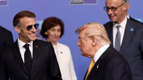 Emmanuel Macron, Donald Trump, Friedrich Merz