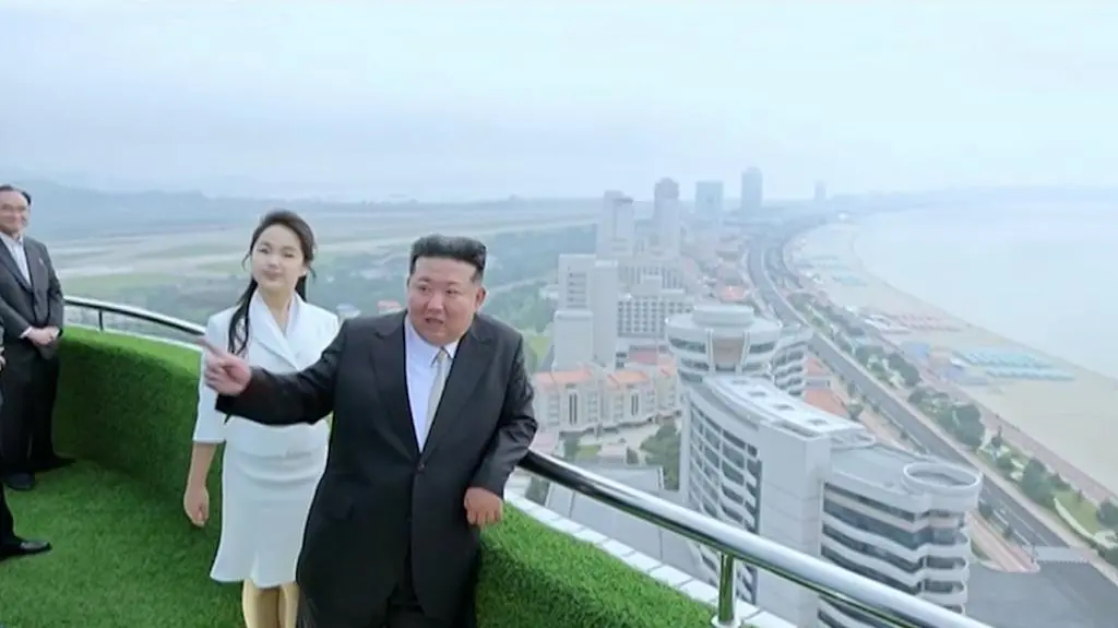 Kim Dzong Un w kurorcie Wonsan Kalma