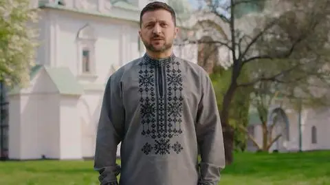 Zełenski w filmie do rodaków w Wielką Niedzielę. "Zło ma swoją godzinę, ale to Bóg ma cały dzień"