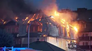 Pożar w Ząbkach