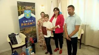 W urzędzie gminy zorganizowano spotkanie, żeby uhonorować chłopca 