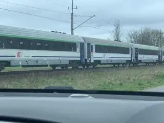 Wypadek na przejeździe kolejowym w Pękaninie