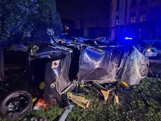 Wypadek na alei Mickiewicza w Krakowie