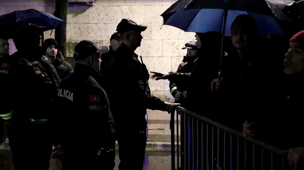 Protest w Podgoricy 
