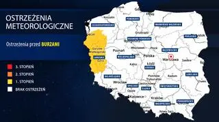 Ostrzeżenia IMGW przed burzami