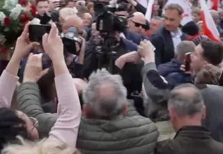 Atak na dziennikarkę TVN24 na "konferencji"
