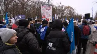 Protest pielęgniarek w Warszawie 