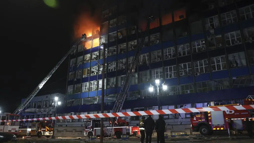 Miejsce ataku sił rosyjskich na Zaporoże 