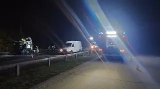 Ciężarówka kompletnie spłonęła