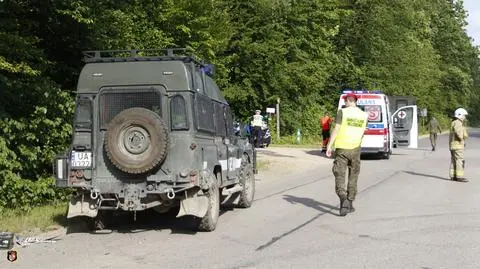 Zdarzenie drogowe z udziałem pojazdu wojskowego