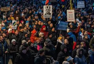 Antyrządowe demonstracje w Bratysławie