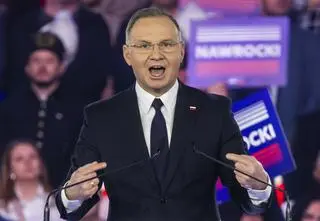 Duda na konwencji Nawrockiego. Cztery nieprawdy