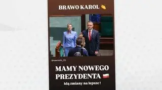 Post w mediach społecznościowych Patryka Masiaka