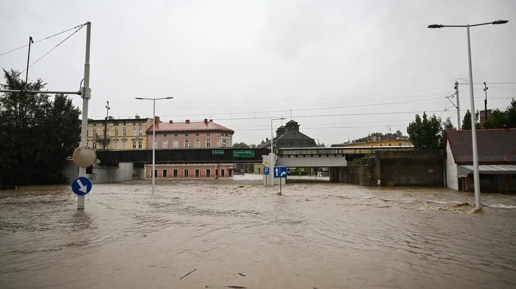 Zalane centrum Kłodzka