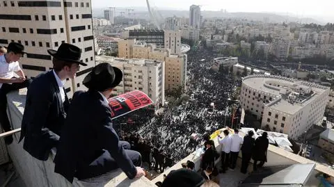 Protest ultraortodoksyjnych Żydów