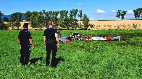 Śmiertelny wypadek samolotu we wsi Lipowa