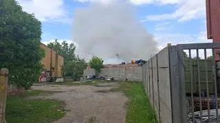 Pożar składowiska 
