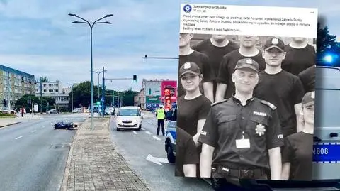 Zmarł policjant, który został potrącony