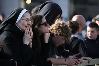 Vatican - the funeral of Pope Francis.  The funeral mass of Pope Francis in St. Piotr