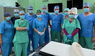 Zespół lekarzy, który operował panią Sylwię