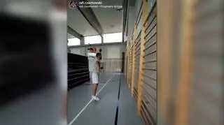 Zrzut ekranu z relacji Rafała Czechowskiego, członka zarządu Gymnastic