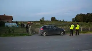 Miejsce znalezienia rosyjskiego drona w miejscowości Korsze
