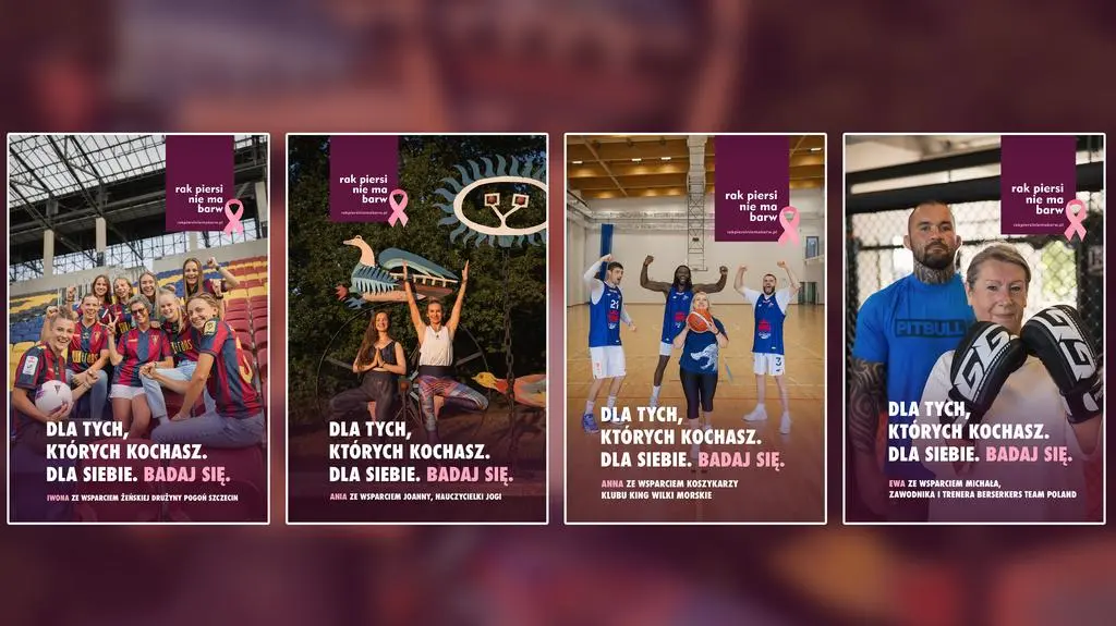 Każda bohaterka została sfotografowana z innym klubem sportowym lub sportowcem