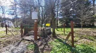 Kompostownik zabezpieczony elektrycznym pastuchem 