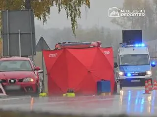 Na drodze krajowej numer 7 w Tarczynie odnaleziono ciało mężczyzny