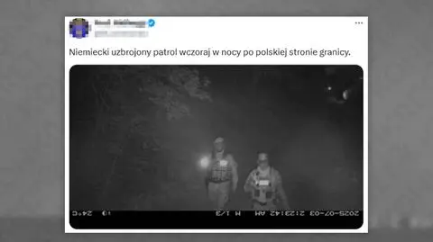 Czy to "niemieccy żołnierze po polskiej stronie granicy"?
