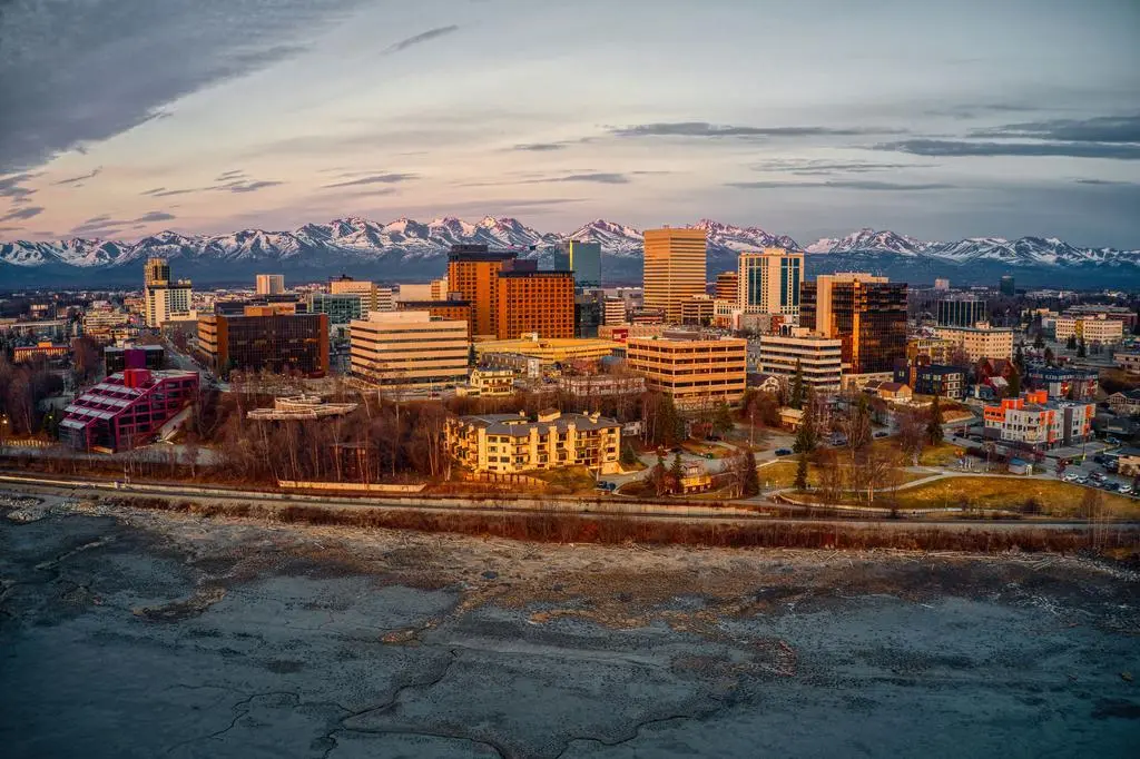 Widok na miasto Anchorage 