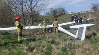 Awaryjne lądowanie szybowca