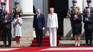 Andrzej Duda z żoną, Agatą Kornhauser-Dudą