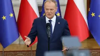 Donald Tusk na konferencji po spotkaniu z Karolem Nawrockim