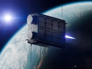 Satelita RED5 z polskim napędem BOOSTER - wizualizacja