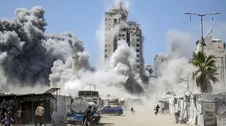 Izraelski atak na miasto Gaza