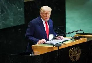 Trump o "pustych słowach" ONZ, "największym szwindlu" i wojnie w Ukrainie