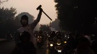 Protest Gen Z w  Pokharze