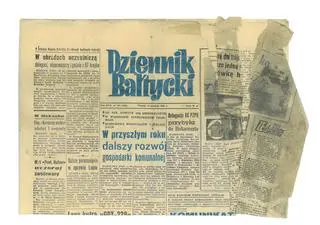 "Dziennik Bałtycki" odnaleziony we wnętrzu gdańskiego Żurawia 