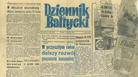 "Dziennik Bałtycki" odnaleziony we wnętrzu gdańskiego Żurawia 