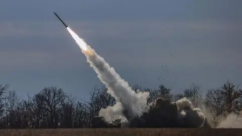 System HIMARS w Chersoniu na północy Ukrainy
