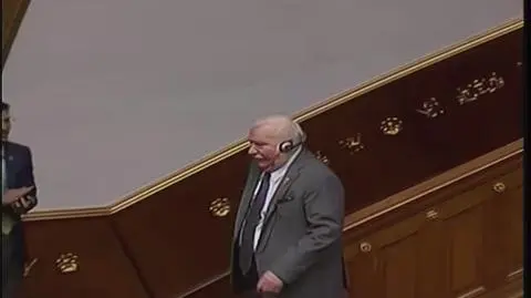 Lech Wałęsa przemawiał w parlamencie Wenezueli