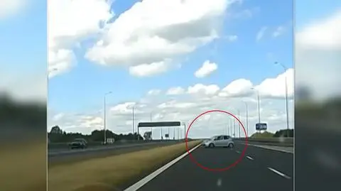 Pod prąd na autostradzie. "Kierowca powinien zostać ukarany z całą surowością". Nagranie