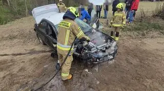 Wypadek podczas rajdu