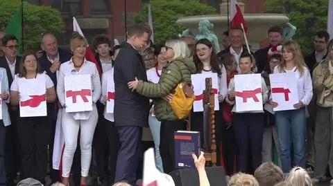 Na scenie w Chojnicach pojawiła się ciocia Rafała Trzaskowskiego