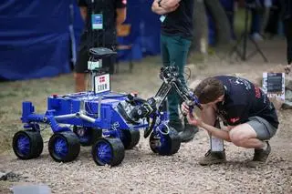 11. edycja zawodów łazików marsjańskich European Rover Challenge na terenie Akademii Górniczo-Hutniczej w Krakowie