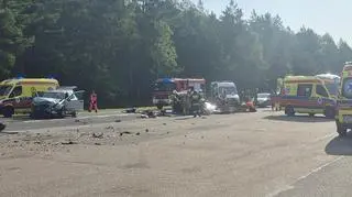 Wypadek na drodze krajowej nr 25